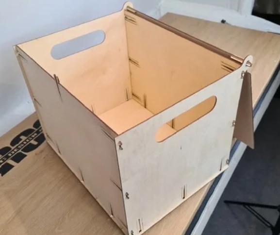 Laser Cut Wood Box With Lid Free DXF File