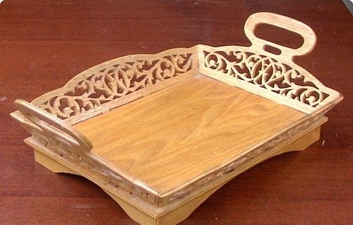 Decorative Tray With Handles Template For Laser Cut Free CDR Vectors Art