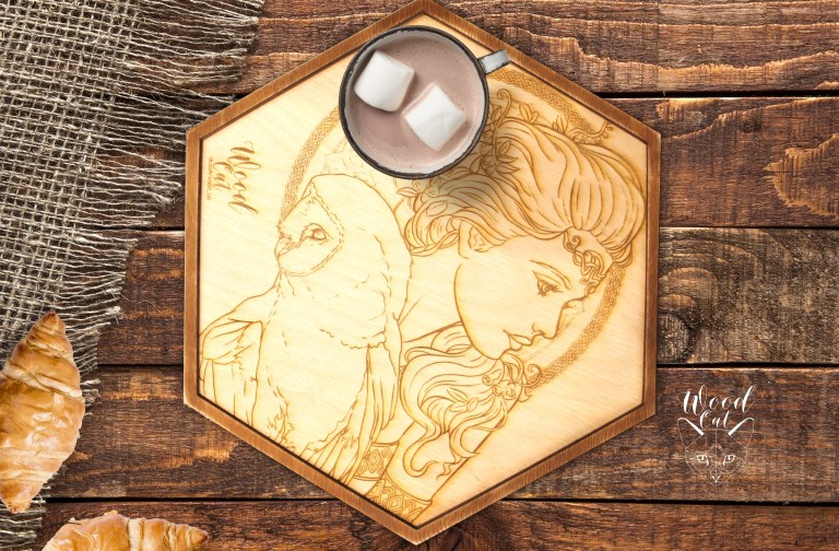 Laser Engraved Tray Free CDR Vectors Art