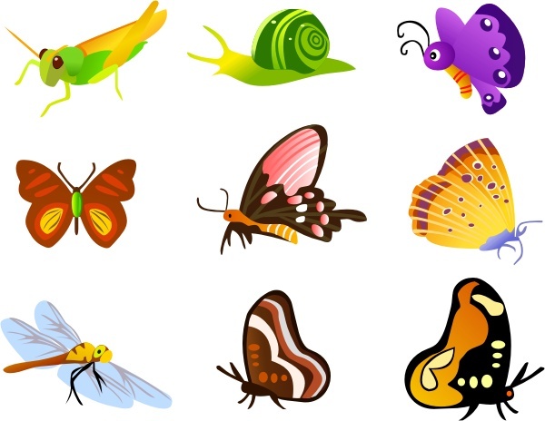 Insect Icons Collection Various Types Free CDR Vectors Art