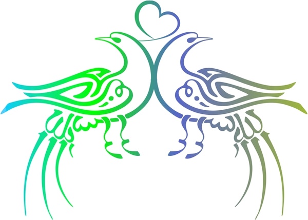 Ottoman Calligraphy – Birds Free CDR Vectors Art