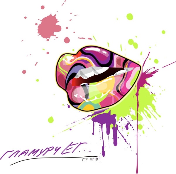 The color trend mouth Free CDR Vectors Art
