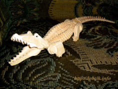 Crocodile 3D Puzzle Free CDR Vectors Art