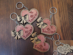Keychains For Your Loved Ones Lasercut Free CDR Vectors Art
