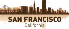 San Francisco Skyline Free CDR Vectors Art