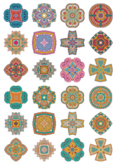 Set of Round Ornaments Mandala Free CDR Vectors Art