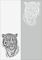 Sandblast Pattern Tiger Free CDR Vectors Art
