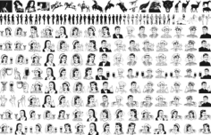 People Mix Lineart Pack Free CDR Vectors Art