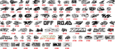 Off Road Sticker bomb Free CDR Vectors Art