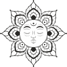 Mandala Sun Free CDR Vectors Art