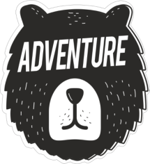 Adventure Sticker Free CDR Vectors Art