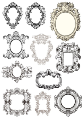 Baroque Frames Free CDR Vectors Art