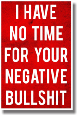 I Have No Time For Your Negative Bullshit Sticker Free CDR Vectors Art