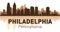 Philadelphia skyline city silhouette vector Free CDR Vectors Art