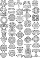 Collection of Celtic Knot Patterns Free CDR Vectors Art