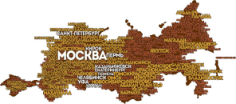 Map of Russia Free CDR Vectors Art