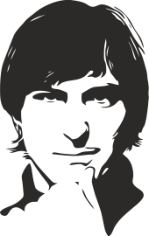Steve Jobs Stencil Free CDR Vectors Art