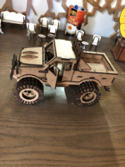 Jeep SUV 3D Puzzle Free CDR Vectors Art