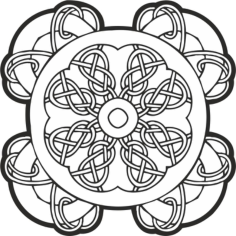 Celtic Knot Pattern Free CDR Vectors Art