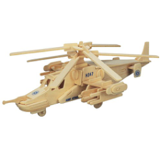 3D Wooden Helicopter Assembly Puzzle Free CDR Vectors Art