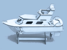 Yacht Laser Cut Puzzle Model Free CDR Vectors Art