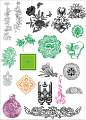 Chinese ancient pattern Free CDR Vectors Art