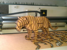 Tiger 3d Puzzle Free CDR Vectors Art