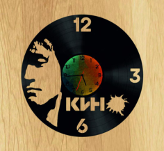 Tsoy V Vinyl Record DIY Clock Free CDR Vectors Art