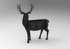 Deer BBQ cnc vector plan Free CDR Vectors Art