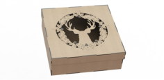 Laser Cut Wooden Gift Box Free CDR Vectors Art