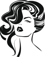 Vintage woman face Fashion and Hair Free CDR Vectors Art