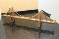 Olden Gate Bridge Laser Cut CNC Plans Free CDR Vectors Art