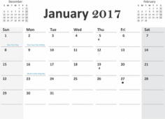 2017 calendar with previous and next months in cdr pdf format Free CDR Vectors Art