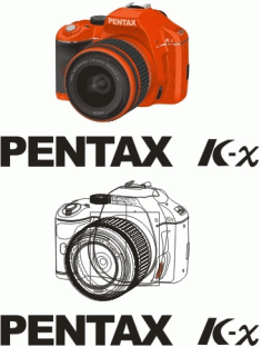Vector pentax pentax kx original Free CDR Vectors Art