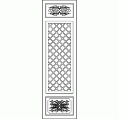 Cnc Panel Laser Cut Pattern File cn-l41 Free CDR Vectors Art