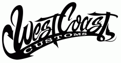 West Coast Customs Logo Free CDR Vectors Art