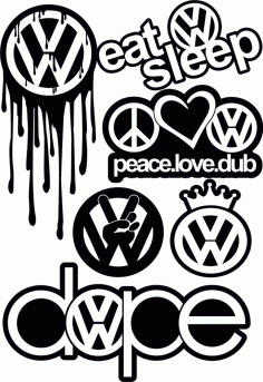 Vw Logo Design Free CDR Vectors Art