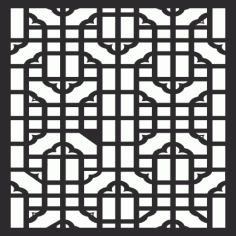 Geometric Square Jali Design File Free CDR Vectors Art