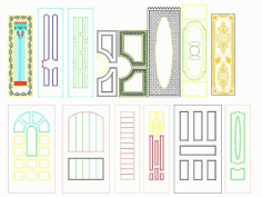 Interior Door Panel Designs File Free CDR Vectors Art