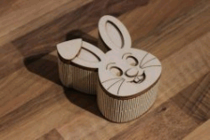 rabbit-shaped Box Download For Laser Cut Free DXF File