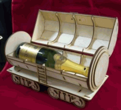 Tank Wine Box Download For Laser Cut Free DXF File