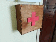 Wooden Medical Box Download For Laser Cut Free DXF File