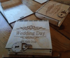 Wedding Box With Lock File Download For Laser Cut Free DXF File