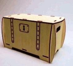 Box With Locks Download For Laser Cut Free DXF File