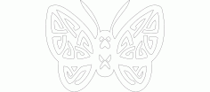 Butterfly Free DXF File