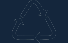 Recycling Symbol Dxf Free DXF File