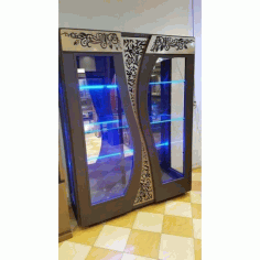 Laser Cut Decorative Wardrobe Doors Design Free DXF File