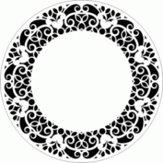 Decorative Motifs Circle g301 Download For Laser Cut Free DXF File