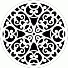 Decorative Motifs Circle k303 Download For Laser Cut Free DXF File