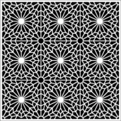 Flower Decorated Square Download For Laser Cut Free DXF File